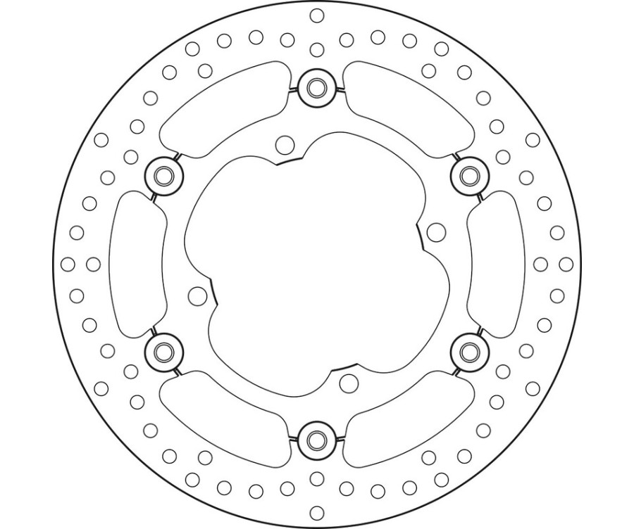 Disque de frein BREMBO Serie Oro rond flottant