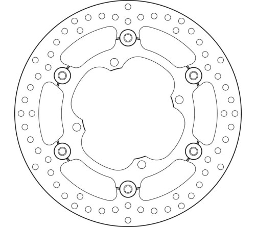 Disque de frein BREMBO Serie Oro rond flottant