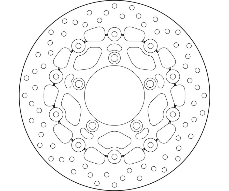 Disque de frein BREMBO Serie Oro rond flottant