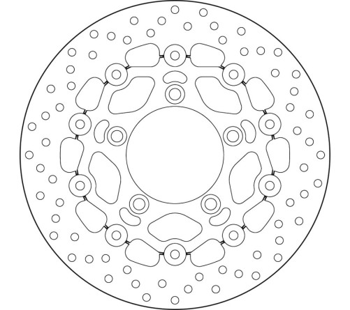 Disque de frein BREMBO Serie Oro rond flottant