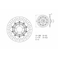 Disque de frein BREMBO Serie Oro rond fixe