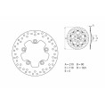 Disque de frein BREMBO Serie Oro rond fixe