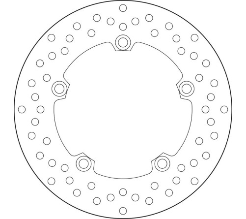 Disque de frein BREMBO Serie Oro rond fixe