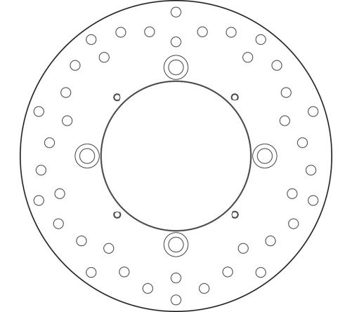 Disque de frein BREMBO Serie Oro rond fixe - 1035559