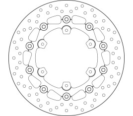 Disque de frein BREMBO Serie Oro rond flottant