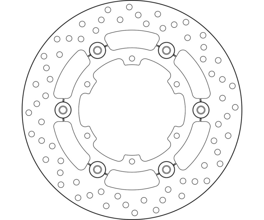 Disque de frein BREMBO Serie Oro rond flottant