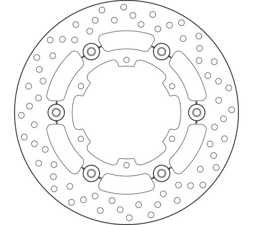 Disque de frein BREMBO Serie Oro rond flottant