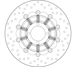 Disque de frein BREMBO Serie Oro rond flottant - 1035642