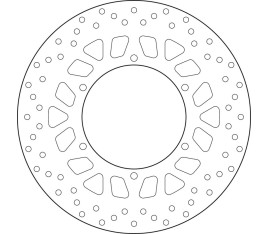 Disque de frein BREMBO Serie Oro rond fixe