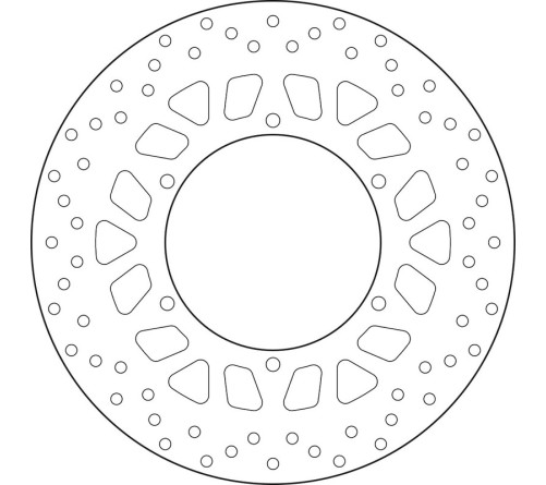 Disque de frein BREMBO Serie Oro rond fixe