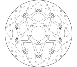 Disque de frein BREMBO Serie Oro rond flottant