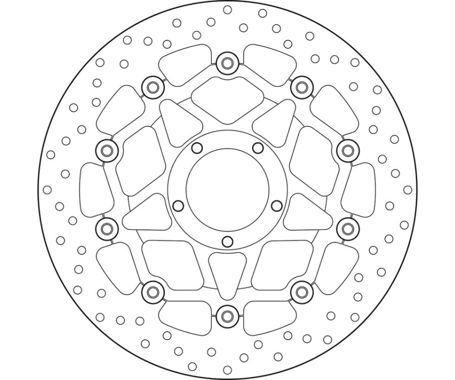 Disque de frein BREMBO Serie Oro rond flottant