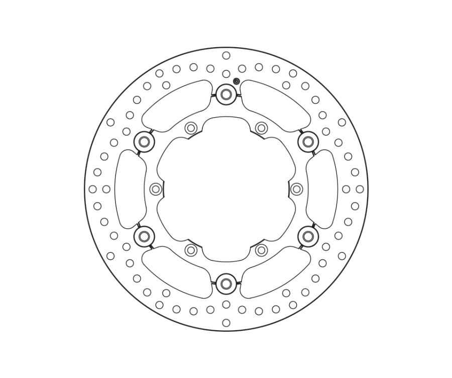 Disque de frein BREMBO Serie Oro rond flottant