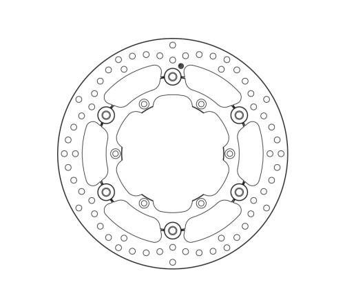 Disque de frein BREMBO Serie Oro rond flottant - 1035609