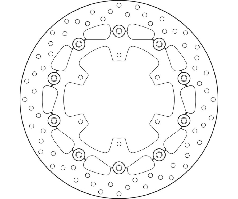 Disque de frein BREMBO Serie Oro rond flottant