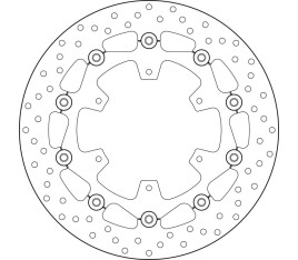 Disque de frein BREMBO Serie Oro rond flottant