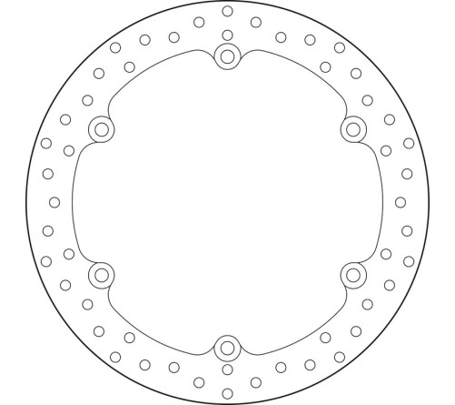 Disque de frein BREMBO Serie Oro rond fixe