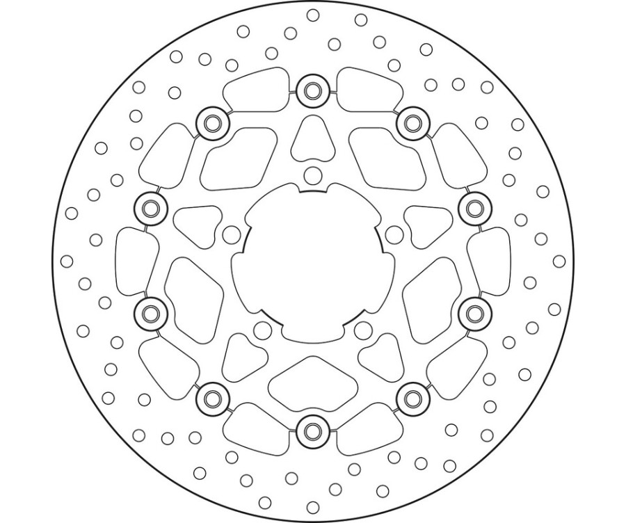 Disque de frein BREMBO Serie Oro rond flottant