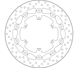 Disque de frein BREMBO Serie Oro rond flottant