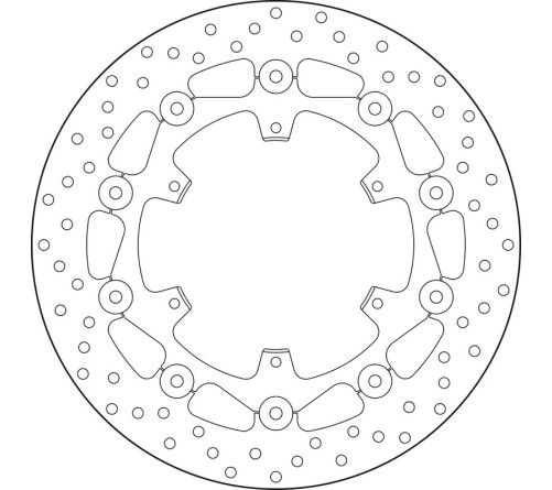 Disque de frein BREMBO Serie Oro rond flottant