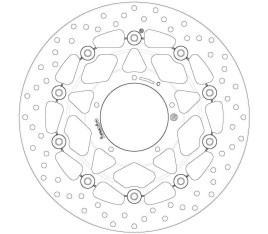 Disque de frein BREMBO Serie Oro rond flottant