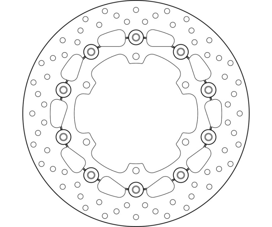 Disque de frein BREMBO Serie Oro rond flottant