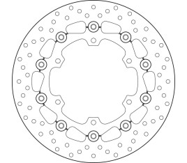 Disque de frein BREMBO Serie Oro rond flottant