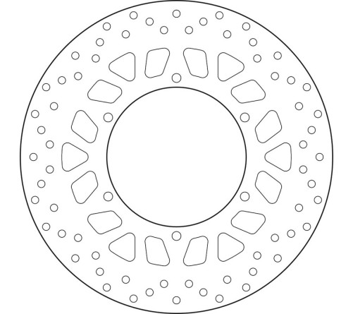 Disque de frein BREMBO Serie Oro rond fixe - 1035555