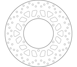 Disque de frein BREMBO Serie Oro rond fixe