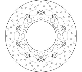 Disque de frein BREMBO Serie Oro rond flottant - 1035594