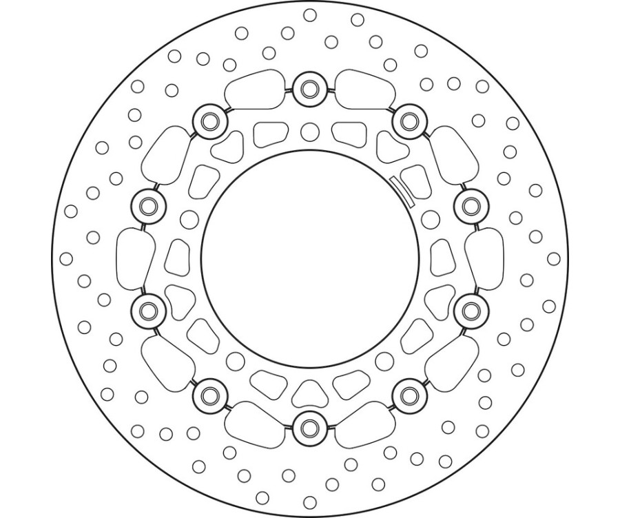 Disque de frein BREMBO Serie Oro rond flottant