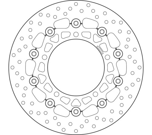 Disque de frein BREMBO Serie Oro rond flottant - 1035594