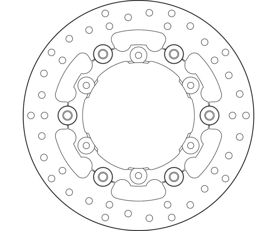 Disque de frein BREMBO Serie Oro rond flottant