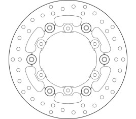 Disque de frein BREMBO Serie Oro rond flottant