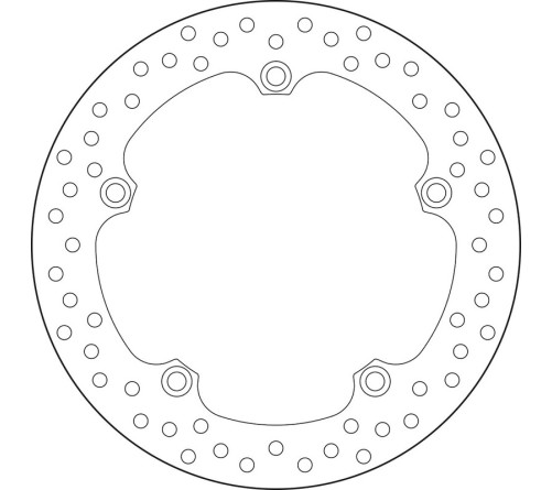 Disque de frein BREMBO Serie Oro rond fixe