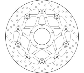 Disque de frein BREMBO Serie Oro rond flottant