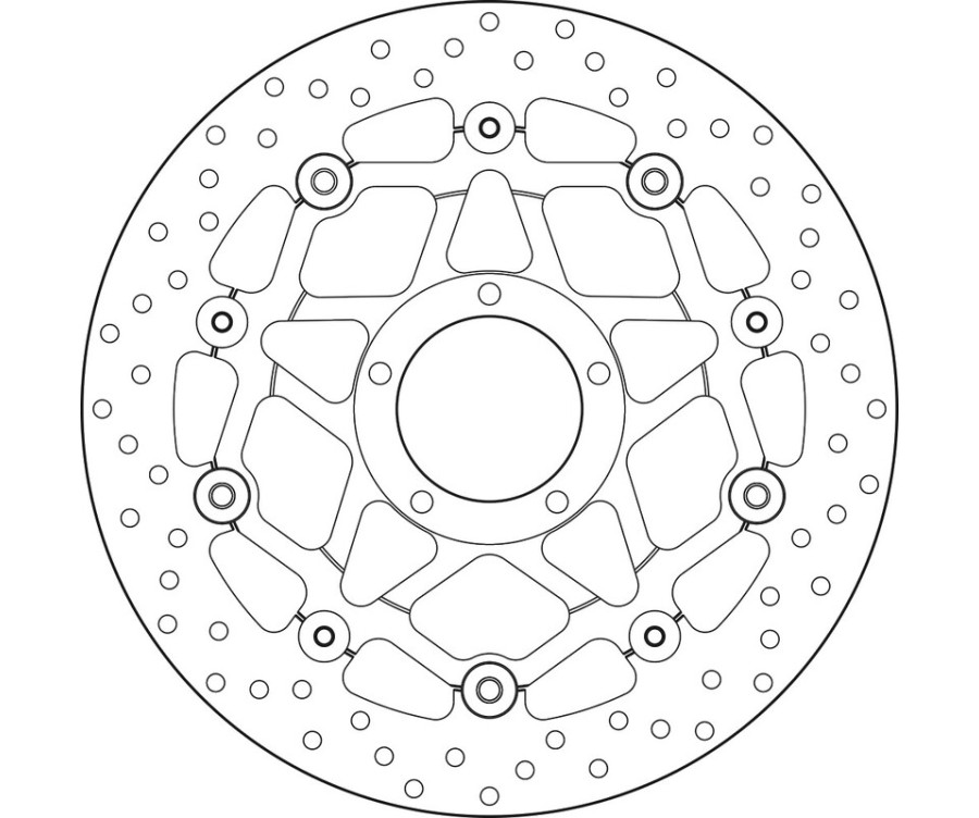 Disque de frein BREMBO Serie Oro rond flottant