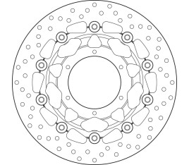 Disque de frein BREMBO Serie Oro rond flottant - 1035600