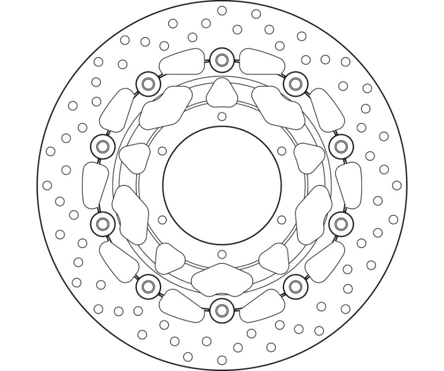 Disque de frein BREMBO Serie Oro rond flottant