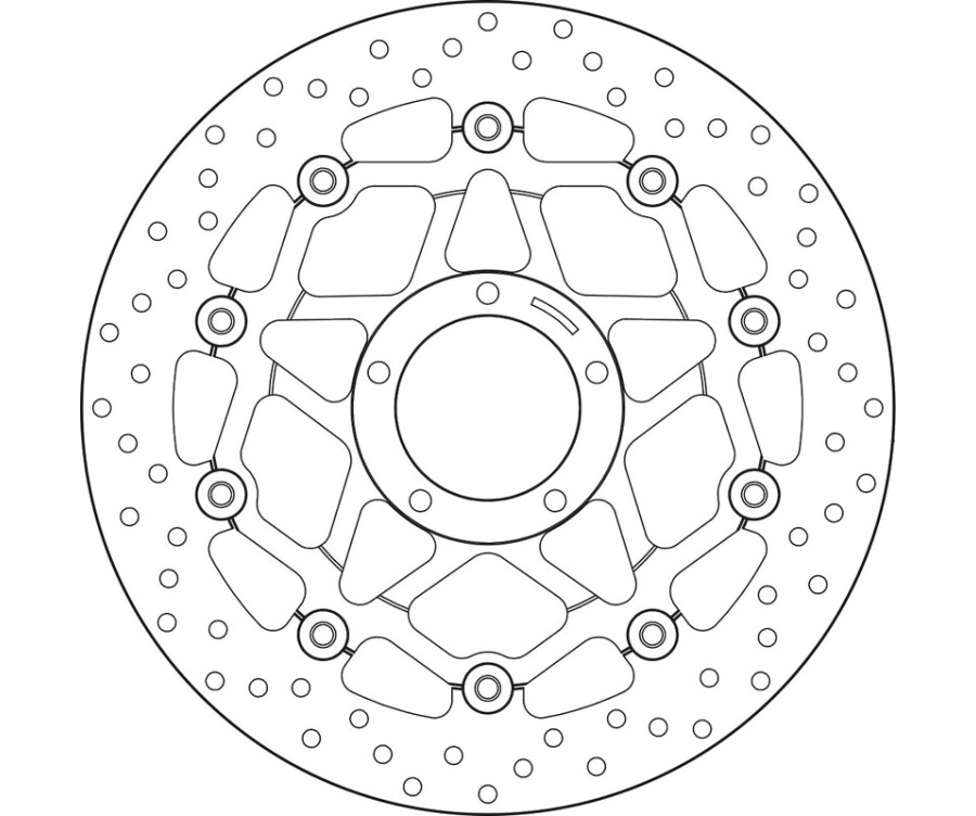 Disque de frein BREMBO Serie Oro rond flottant