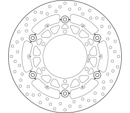 Disque de frein BREMBO Serie Oro rond flottant - 1035607