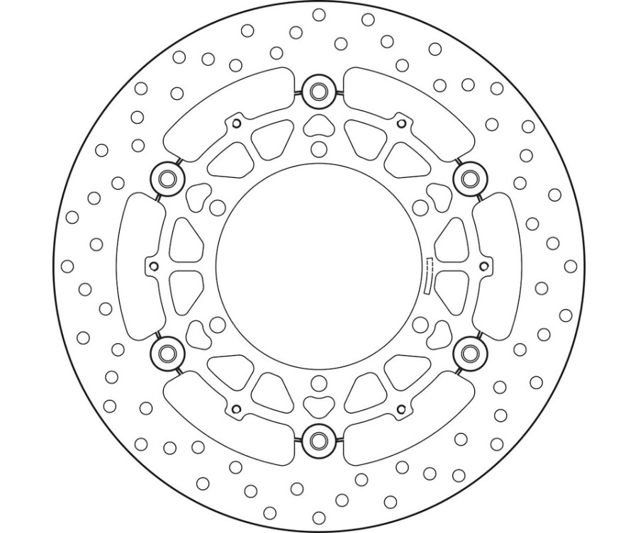 Disque de frein BREMBO Serie Oro rond flottant