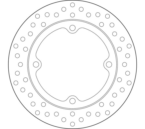 Disque de frein BREMBO Serie Oro rond fixe