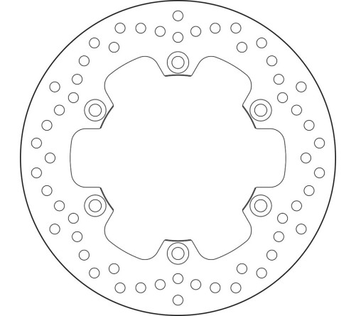 Disque de frein BREMBO Serie Oro rond fixe - 1035561