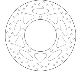 Disque de frein BREMBO Serie Oro rond fixe - 1035556