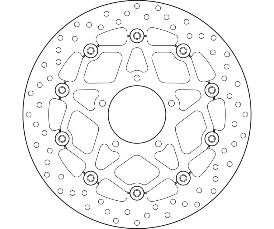 Disque de frein BREMBO Serie Oro rond flottant