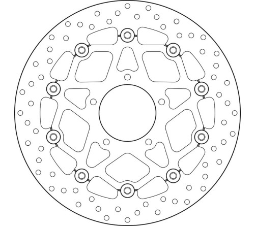 Disque de frein BREMBO Serie Oro rond flottant