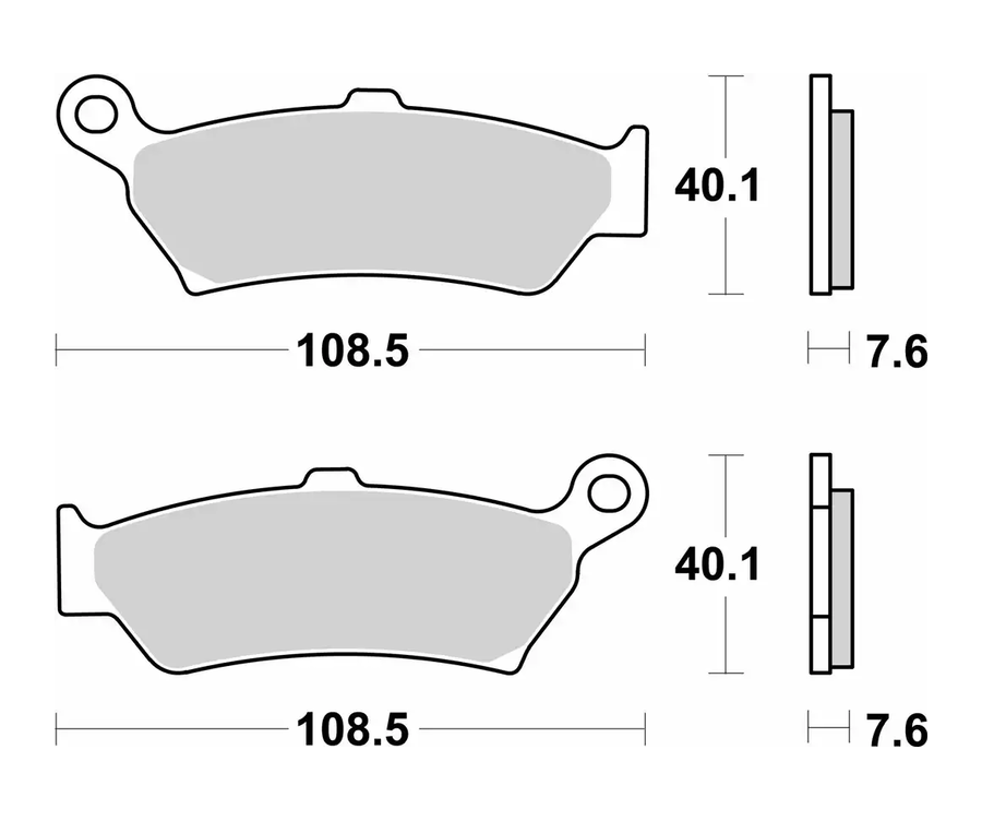 Plaquettes de frein BREMBO Off-Road métal fritté - 07BB43SP