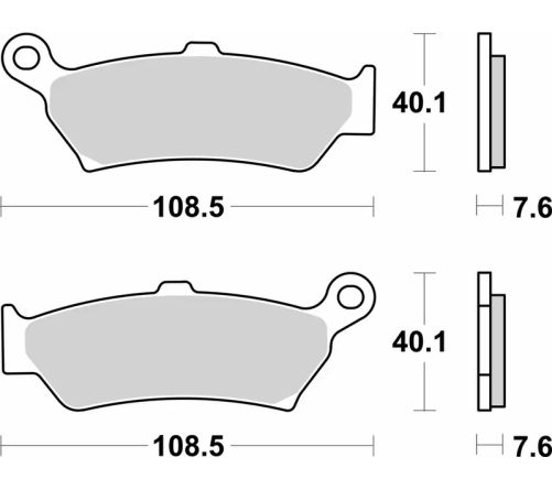 Plaquettes de frein BREMBO Off-Road métal fritté - 07BB43SP - 1127059