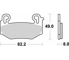 Plaquettes de frein BREMBO Off-Road métal fritté - 07BB42SA - 1127058